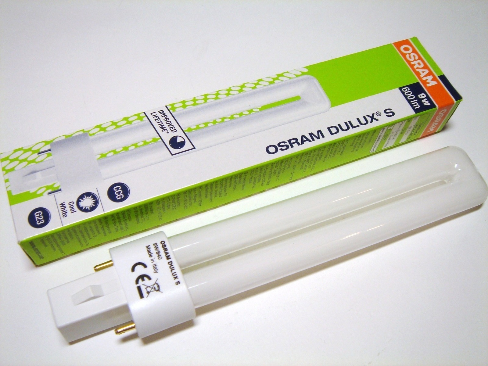 Лампа 840. Osram Dulux s 9w/840 g23. Лампа Osram 9w 840.